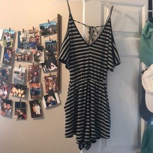 Striped romper